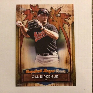 #GLG-4 Cal Ripken Jr O's 5x7 Gold 6/10 made 2019 Topps Grapefruit League Greats - Picture 1 of 2