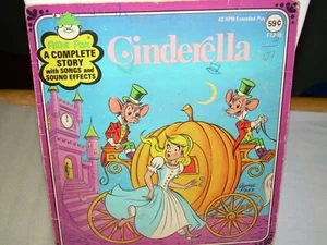 Vintage Peter Pan Record Cinderella, F1248, 45RPM - Bild 1 von 12