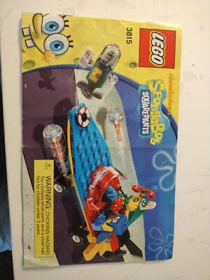 3815 INSTRUCTION BOOKLET ONLY  2011 Lego Sponge Bob Spongebob Squarepants manual - Image 1 of 2
