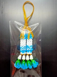 Thai Hanging Jasmine Garland Plastic Flower Worship God Buddhis Malai Handmade - Picture 1 of 16