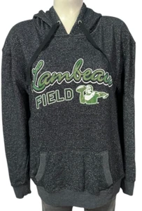 Green Bay Packers Women's Hoodie Lambeau Field Retro Sparkly Size XL J. America - Picture 1 of 13