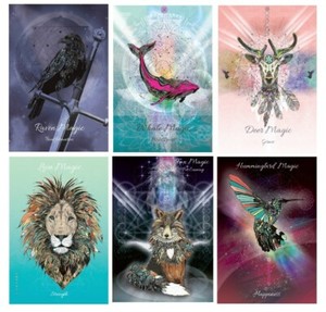 New Karin Roberts Spirit Animal Magic Totem Artwork Blank Birthday Greeting Card
