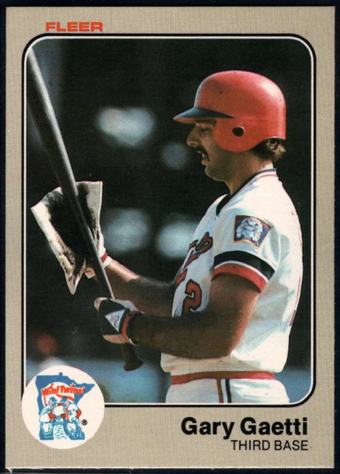 Tarjeta de béisbol Fleer #613 1983 Gary Gaetti radiocontrol novato Minnesota Twins casi nueva-como nueva 40756 Foto 1 de 1