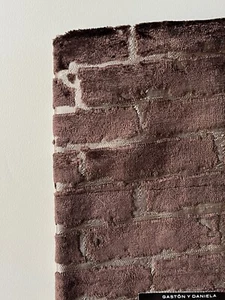 Gaston Daniela Mendilibar Chocolate Fabric Remnant 24"x24" - Picture 1 of 3