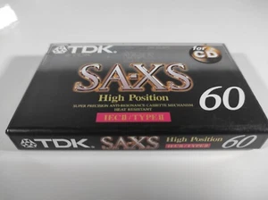 TDK SA-XS 60 EC Type II High Position Bias Cassette Tape Sealed item . - Picture 1 of 5