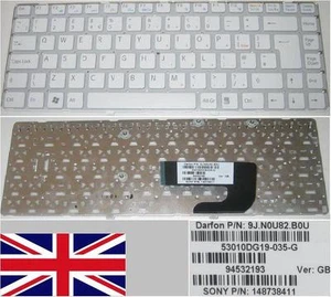 Tastatur qwerty UK SONY Vaio VGN - NW 53010DG19 035 G 9J.N0Q82.B0U 148738411 - Bild 1 von 1