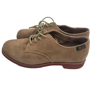 Oxford Bass Ely para mujer 7M de cuero marrón claro - Imagen 1 de 9