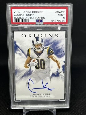 2017 Panini Origins Cooper Kupp RC Auto Los Angeles Rams #RA-CK Insert PSA 9 - Image 1 of 2