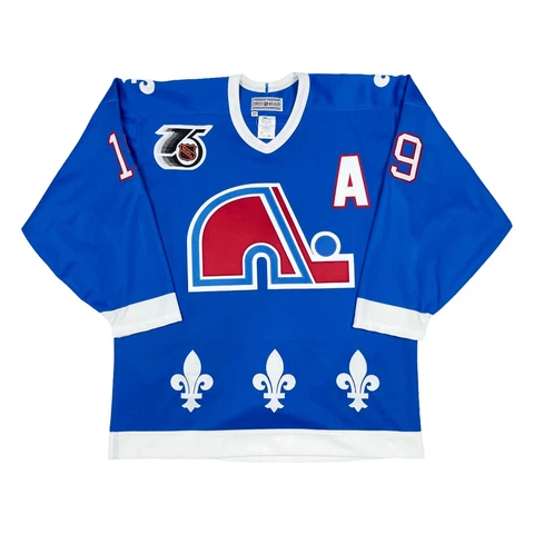 VTG RARE QUEBEC NORDIQUES #19 SAKIC CCM AUTHENTIC HOCKEY JERSEY SIZE 48 Cover