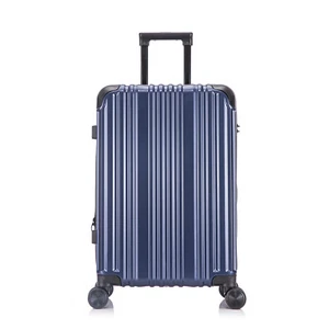 Dunkelblau L Trolley Koffer Reisekoffer Travel Koffer mit TSA-Zahlenschloss - Bild 1 von 7