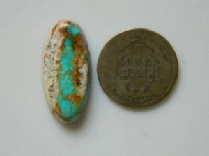 Natural Nevada Stone mountain ribbon turquoise cabochon - Picture 1 of 2