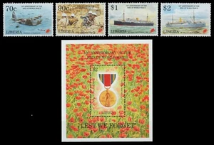 Liberia 1995 - Mi-Nr. 1619-1622 & Block 139 ** - MNH - Barcos / Barcos - Segunda Guerra Mundial - Imagen 1 de 1