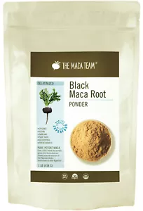 Organic Gelatinized Black Maca Root Powder -  Fairly Traded Fresh Harvest - Picture 1 of 7