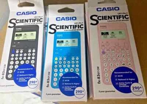Casio FX-83GTCW Advanced Scientific Calculator GCSE 290+ Functions Black,PinkBlu - Picture 1 of 9