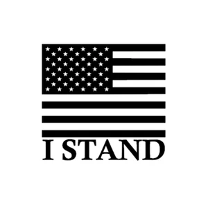 I STAND American Flag Decal for Yeti, Tumbler, water bottle, car, truck - Picture 1 of 1