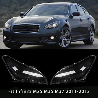 Headlight Headlamp Lens Shell Cover Clear For Infiniti M25 M35 M37 M56 2011-2012 - Image 1 of 4