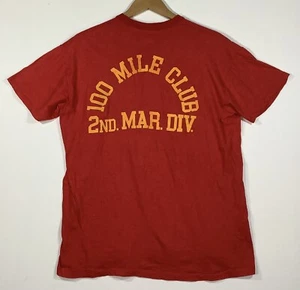 Camiseta De Colección Años 70 2da División de Marines 100 Millas Club Talla XL USMC Jarhead - Imagen 1 de 6
