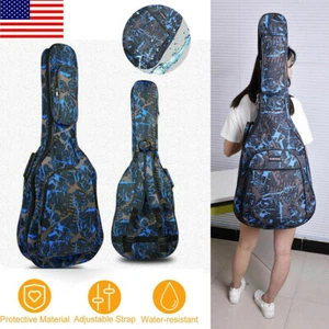 Acoustic Guitar Bag Soft Gig Case Double Straps Carrying Bag Padded Backpack USA - Picture 1 of 4