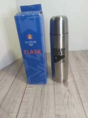 De colección, Artículo de Coleccionista, Juegos Olímpicos de Invierno 2002, Botella Térmica, Frasco, En Caja Foto 1 de 4