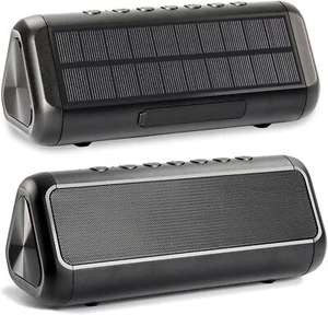 Solar Bluetooth Speaker 5000mAh Wireless Speaker IPX6 Waterproof Outdoor Speaker - Picture 1 of 9
