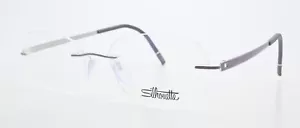 Silhouette Glasses Frame 5529 70 4000 Rimless Pastel Lila Rectangular Ultra Easy - Picture 1 of 11