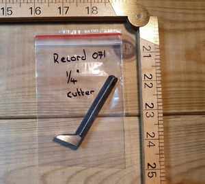 Vintage Record 071 Router Plano 1/4" Cortador Carpintería Herramientas de Mano Antiguas Carpintería - Imagen 1 de 3