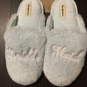 Dearfoams Bride's Maid Light Blue Slippers  Size S  5/6   NwT - Picture 1 of 3