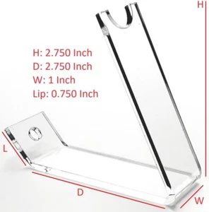 T'z Tagz  10 Brand New Handmade Clear Acrylic Single Pen Holder Display Stands - Picture 1 of 4