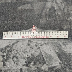 Wooden Advent Calendar w/ moveable Santa Merry Christmas Decor count down - Picture 1 of 13