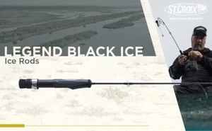 St. Croix Legend Black Ice LBI24L Fishing Rod - 24" Light Action Panfish - NEW! - Picture 1 of 2