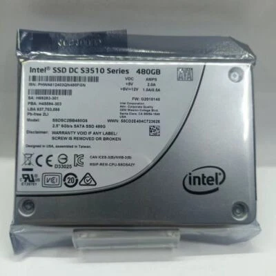 480GB SSD Intel DC S3510 MLC PCIE 2.5" Solid State Drive SSDS2BB400G46 SATA III - Image 1 of 2