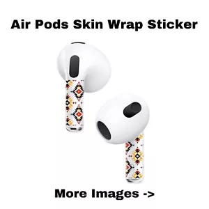 AirPods Pro / 2 / 3 Skin Wrap Sticker Apple Accessories Customized Printed Vinyl - Picture 1 of 3