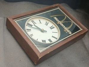 Reloj de pared espejo 1978 McDonalds Golden Arches comercial sin probar dueño de tienda - Imagen 1 de 14