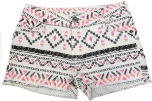 Epic Threads Girl Skinny-Fit Cutoff Shorts Tribal Ivory sz12 56-58" 74-84lbs - Picture 1 of 4