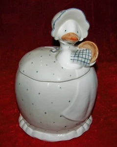 VINTAGE Porcelain DUCK Cookie Jar by FITZ & FLOYD Made in Japan 1984 - Picture 1 of 6