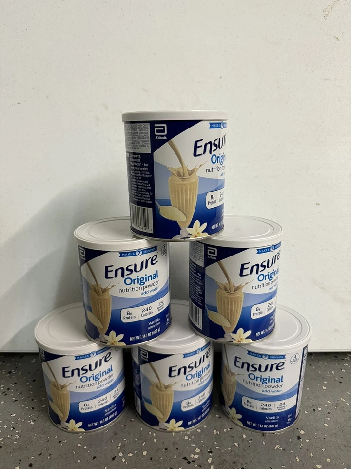 Batido de reemplazo de comidas en polvo Ensure Original Nutrition con vainilla - 6 latas Foto 1 de 1