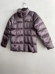 The North Face 550 Down Fill Full Zip Puffer Jacket Satin Purple Girls XL - Picture 1 of 18