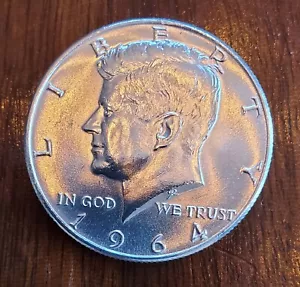 1964 Kennedy Half Dollar 90 Silver US Coin Brilliant Uncirculated BU - Picture 1 of 2