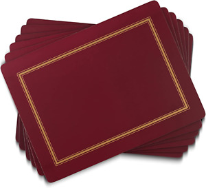 Pimpernel Classic Burgundy Placemats - Set of 4 Large