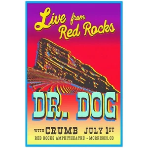 Dr. Dog Konzert Poster - Red Rocks 1. Juli 2025 - Bild 1 von 3