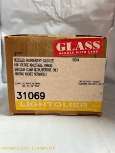 Lightolier 31069 Recessed Incadescent Adjustable Pinhole Specular Clear Alzak - Picture 1 of 4