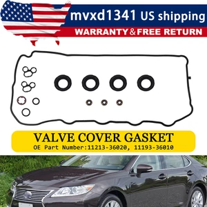 Juego de juntas de cubierta de válvula de motor para Toyota Camry 2010-2017 2,5 L 11213-36020 - Imagen 1 de 10