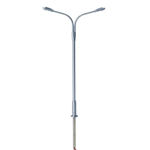 Atlas N Scale Double-Arm Streetlight 3-Pack with Warm White LED (Gray) - Picture 1 of 1