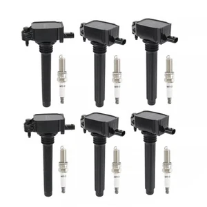 For Jeep For Chrysler 6PCS Ignition Coil & Iridium Spark Plug For Dodge - Picture 1 of 15