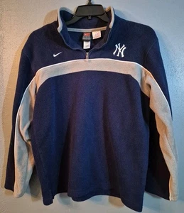 Vintage New York Yankees Sweatshirt Jungen XL (20) blau Nike Team Fleece 1/4 Zip - Bild 1 von 14