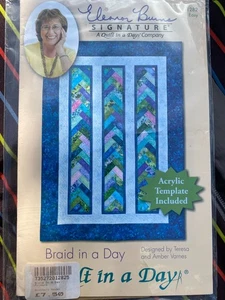 Quilt in a Day Braid in a Day Pattern with Acrylic Template Eleanor Burns - Picture 1 of 2
