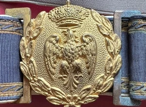 CINTURA GRANDE UNIFORME MARESCIALLO REGIA AERONAUTICA + ALTRE DECORAZIONI  - Foto 1 di 13
