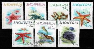Albania n. Michel 1060-1066 timbrato - animali marini - Foto 1 di 1