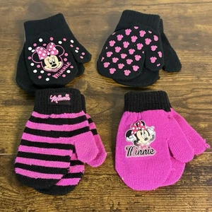 NEW - Disney Assorted Minnie Mouse Mittens Set - 4 Pairs - Age 2-4 - Picture 1 of 9