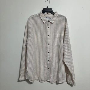 Old Navy Everyday Leinenmischung Hemd mit Knopfleiste Herren XXL - Neu - Bild 1 von 3